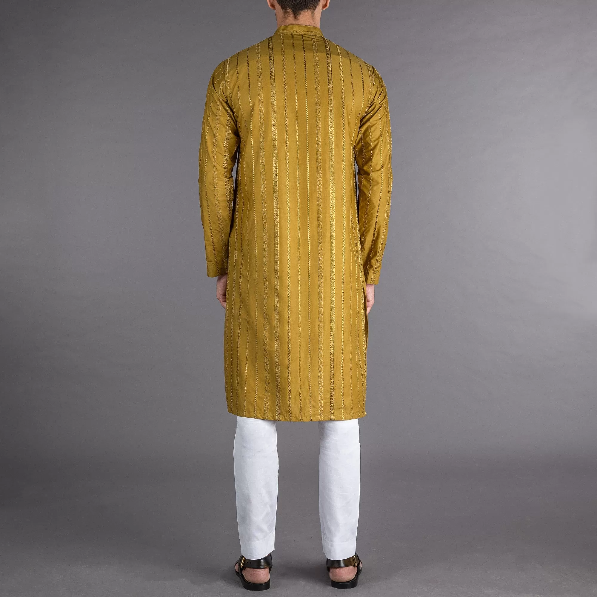 Riwaaj - Mehndi Embroidered Kurta