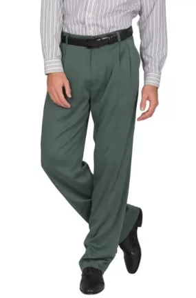 Sage Green Tango Pants With Two Pleats