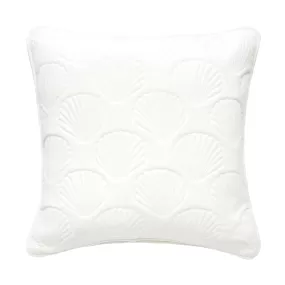 Shells White Velvet Pillow