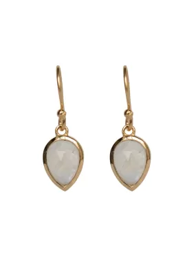 Soho Rainbow Moonstone Gold Earrings