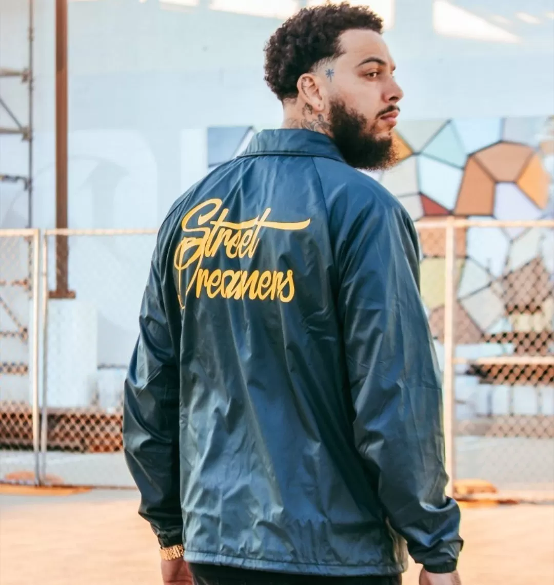 Street Dreamers - Hunter Green Coaches Jacket