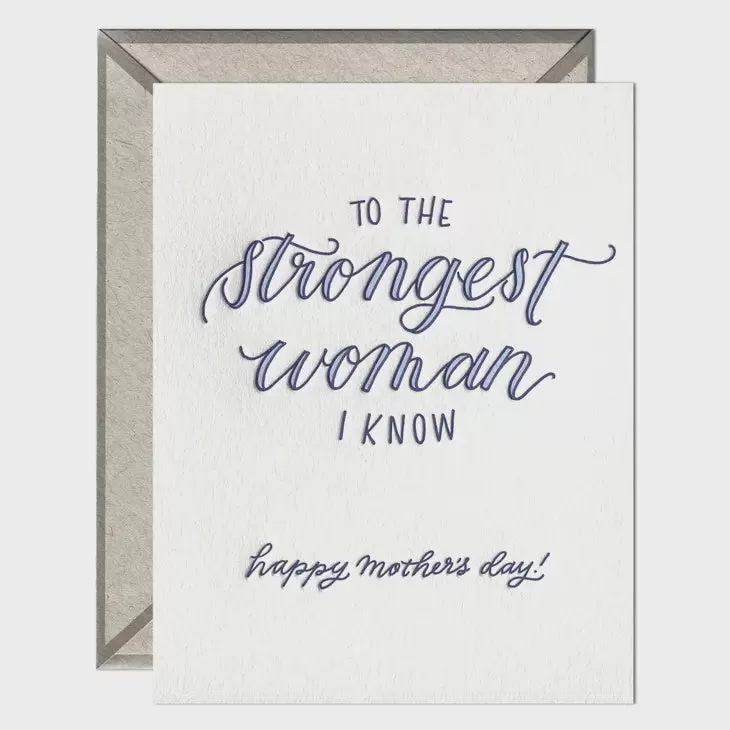 Strongest Woman I Know Card Ink Meets