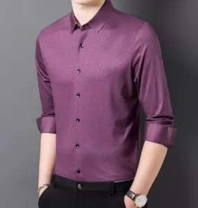 Strummer Satin Men Dress Shirt