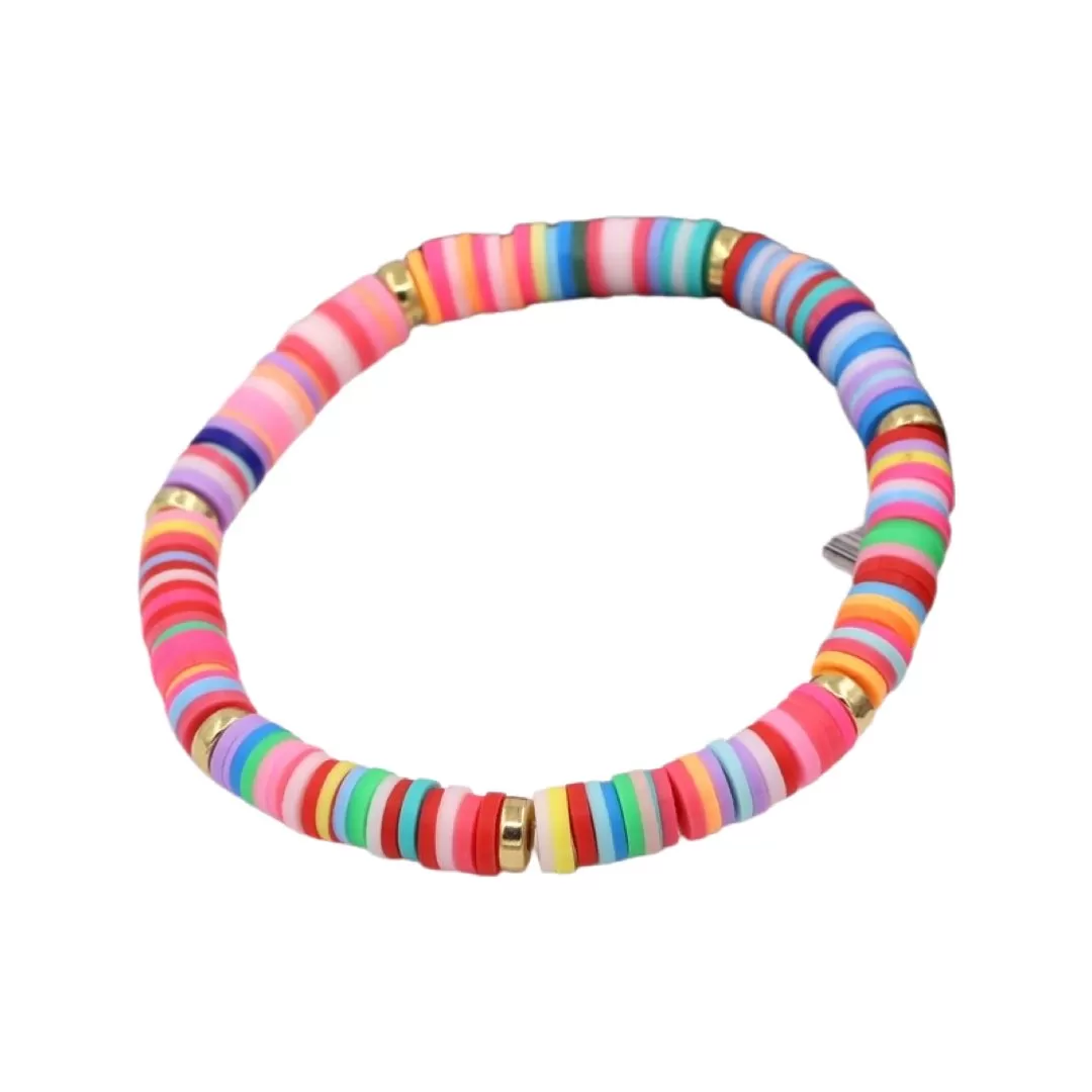 SUMMER POLY-CLAY ELASTIC BRACELET