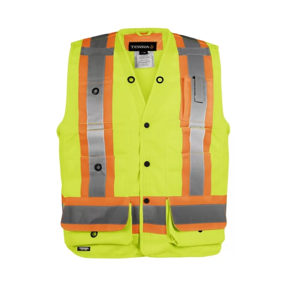 Terra Hi-Vis Surveyor's Vest - Yellow 116522YL