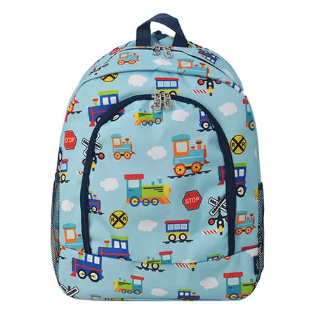 Train Print NGIL Canvas Backpack