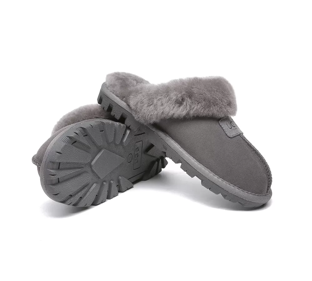 UGG AUSTRALIAN SHEPHERD Double Face Sheepskin Wool Slippers Suzie Scuff