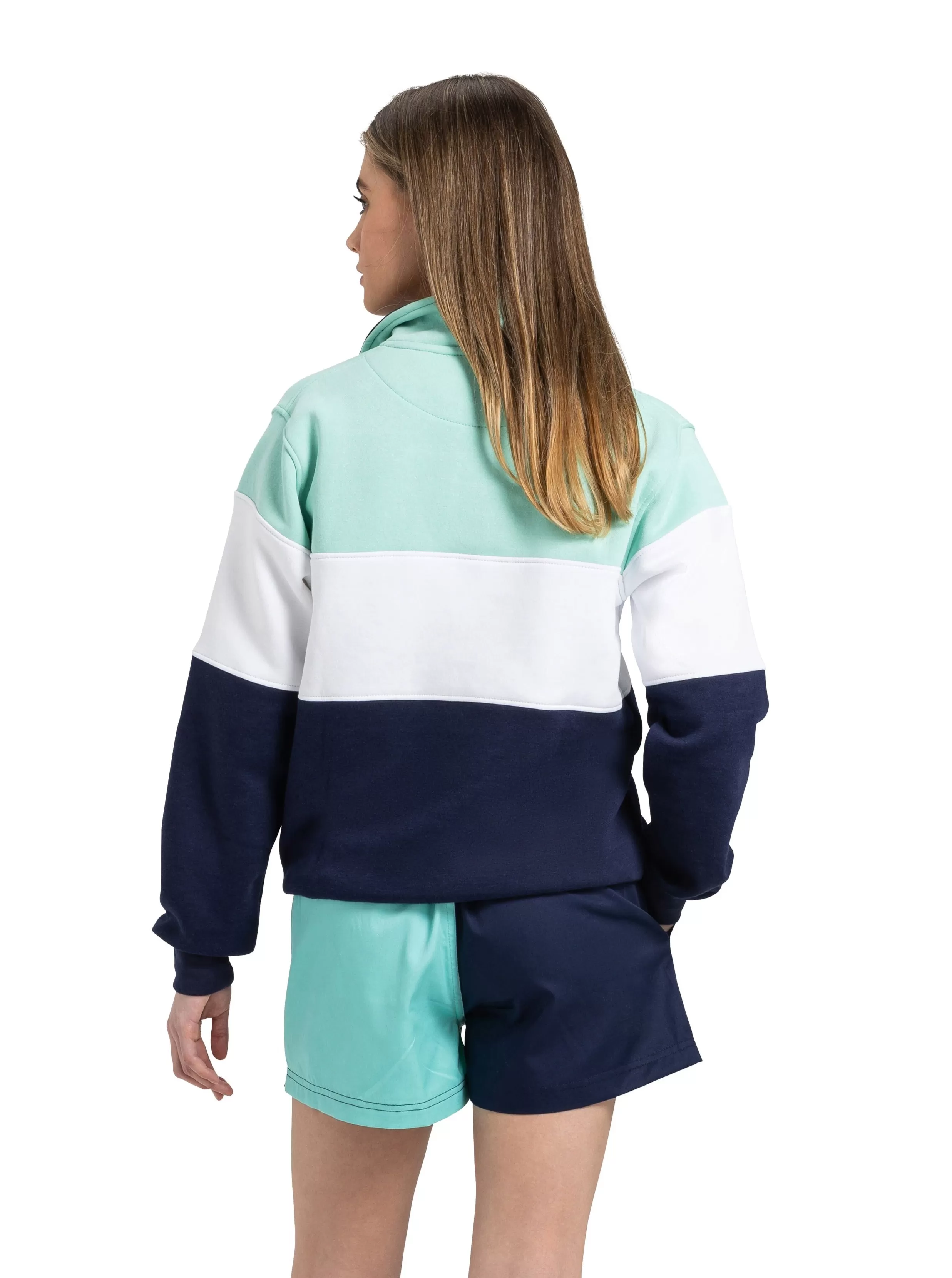 Unisex Harlequin Shorts - Mint and Navy