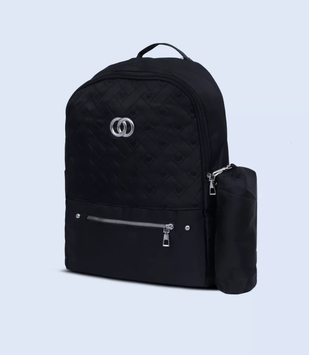 WB2449-BLACK-Women Backpacks