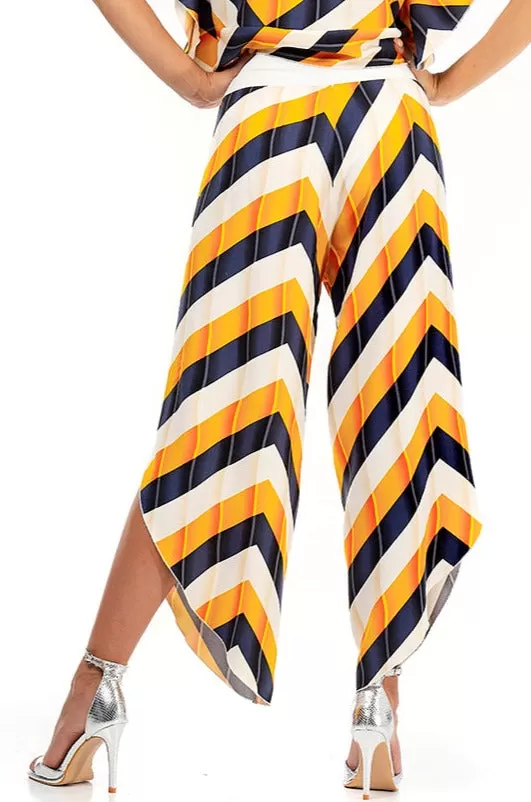 Zig-Zag Striped Wrap Tango Pants